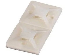 Lipni aikštelė dirželiams HAUPA 262160 (100vnt, balta, 19x19)