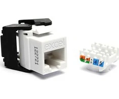 Lizdas EXCEL 100-202-WT RJ45 (Balta, Cat5e, UTP, keystone)