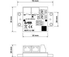 MAITINIMO ADAPTERIS POE AEPI-1-50 ATTE