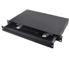 Optinė komutacinė panelė 19" ODF 24 SC (SC, FC, ST, LC, RAL9044, 482x50mm)