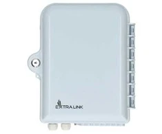 Optinė sieninė dėžutė EX0394 (plastikinė, 2 kabelio įėjimai, 16 išėjimų, kasetė, termofitai, be adapterių)
