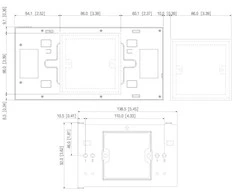 PATALPŲ VIDAUS SKYDELIS SCP3024B-CBZ IP / Wi-Fi / 4-Wire DAHUA
