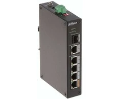 Šakotuvas PRAMONINIS SWITCH'AS POE PFS3106-4ET-60-V2 4 PRIEVADŲ SFP DAHUA