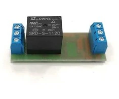 Relės blokas 12V 12A SRD-S-112D (su kontaktinėmis kaladėlėmis)