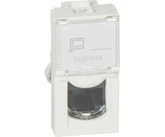 RJ45 lizdas Mosaic UTP 5E Legrand 076551 (baltas)