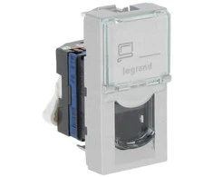 RJ45 lizdas Mosaic UTP 6 Legrand 076561 (baltas)