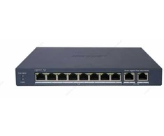 Šakotuvas 10 prievadų, 8 PoE prievadų komutatorius Hikvision DS-3E1510P-EIV2