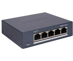 Šakotuvas 5 prievadų komutatorius Hikvision DS-3E0505-O
