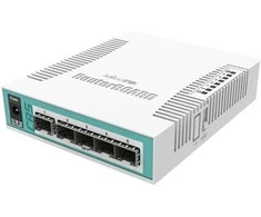 Šakotuvas 6 prievadų komutatorius Mikrotik CRS106-1-5S
