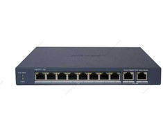 Šakotuvas Hikvision 10 prievadų, 8 PoE prievadų komutatorius Hik-vision DS-3E1510P-EI/M