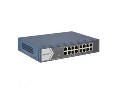 Šakotuvas Hikvision 16 prievadų komutatorius DS-3E0516-E(B)