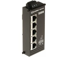 Šakotuvas Teltonika pramoninis jungiklis | TSF010 | Nevaldomas | Montuojamas ant DIN bėgelio | 10/100 Mbps (RJ-45) jungtys kiekis 5 | Maitinimo tipas 3 kontaktų pramoninis nuolatinės srovės maitinimo lizdas