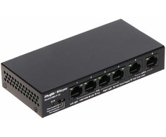 Šakotuvas Ruijie SWITCH POE RG-ES106D-P-V2 4 PRIEVADŲ REYEE