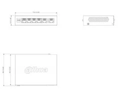 Šakotuvas SWITCH POE CS4006-4GT-36 4 PRIEVADŲ DAHUA