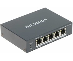 Šakotuvas SWITCH POE DS-3E0505HP-E 4 PRIEVADŲ Hikvision