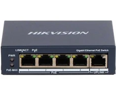 Šakotuvas SWITCH POE DS-3E0505P-E 4 PRIEVADŲ Hikvision