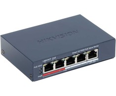 Šakotuvas SWITCH POE DS-3E1105P-EI/M-V2 4 PRIEVADŲ Hikvision