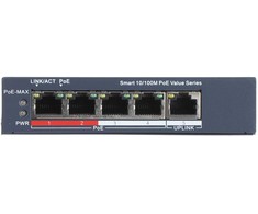 Šakotuvas SWITCH POE DS-3E1105P-EI/M-V2 4 PRIEVADŲ Hikvision