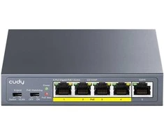 Šakotuvas SWITCH POE GS1005P 4 PRIEVADŲ CUDY