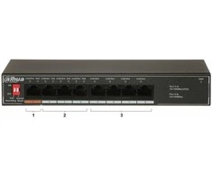 Šakotuvas SWITCH POE SF1008LP 8 PRIEVADŲ, 4 PoE DAHUA