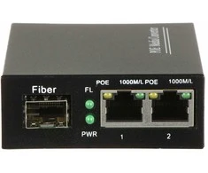 Šakotuvas SWITCH POE SPS-2P/1SFP 2 PRIEVADŲ SFP