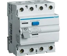 Srovės nuotekio relė Hager CD440J (AC, 40A, 4P, 30mA, 230V)