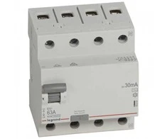 Srovės nuotekio relė RCD RX Legrand 402064 (AC, 63A, 4P, 30mA, 400V)