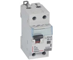 Srovės nuotekio relė su automatiniu jungikliu Legrand 411053 (C, 32A, 2P, 30mA, 230V)
