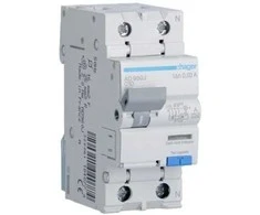 Srovės nuotėkio relė su automatiniu jungikliu Hager AD960J (2P, 10A, A tipo, 30mA, 230V)