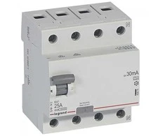 Srovės nuotekio relė su automatiniu jungikliu Legrand 402074 (A, 25A, 4P, 30mA, 400V)