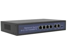Tinklo šakotuvas Longse HT412 10/100Mbps 6 jungtys, 4xPOE