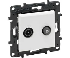 TV / SAT lizdas Niloe Step Legrand 863183 (balta spalva)