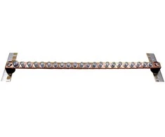 Varinė įžeminimo šyna su varžtais (1U, 49 cm)