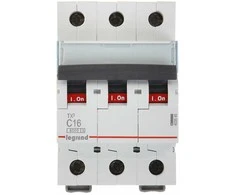 VAROMASIS JUNGIKLIS LE-403545 TRIFAZIS 16 A C TIPAS LEGRAND