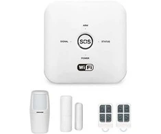WIFI+GSM signalizacijos komplektas WALE PR-JT-10GDT su belaidžiais davikliais, SmartLife programėlė