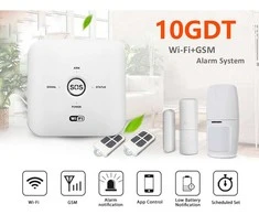 WIFI+GSM signalizacijos komplektas WALE PR-JT-10GDT su belaidžiais davikliais, SmartLife programėlė