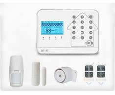 WIFI+GSM signalizacijos komplektas WALE PR-JT-99CST su belaidžiais davikliais, SmartLife programėlė