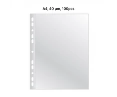 AD Class Įmautės dokumentams A4 skaidrios 40 mikr., pakuotėje 100 vnt. (A4CC40-100)