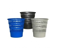 AD Class šiukšlių dėžė perforuoto plastiko juoda