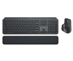 Logitech MX Keys Combo verslui Gen 2 Belaidė klaviatūra ir pelė + Atrama riešui, DE, Graphite