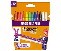 Flomasteriai Bic Magic, vienpusiai, 12 vnt.