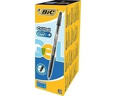 Bic Gelinis rašiklis Cristalgel 0.7 mm, juodas, 1vnt. 721286