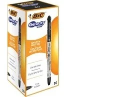 BIC Gelinis rašiklis Gel-ocity Stic 0,5 mm, juodas, pakuotėje 30 vnt.