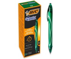 Bic Gelinis rašiklis Gel-Ocity Quick Dry, žalias, pakuotėje 12 vnt.