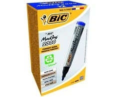 Bic Permanentinis žymeklis Eco 2000 2-5 mm, mėlynas, pakuotėje 12 vnt. 000064