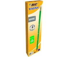 Bic Pieštukai su trintuku Evolution Original, pakuotėje 12 vnt. 083924