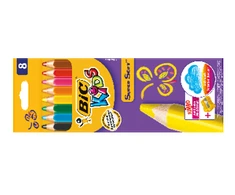Bic Spalvoti pieštukai Supersoft, 8 spalvų rinkinys, su drožtuku