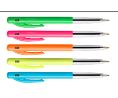 Bic Tušinukai M10 Original, įvairių spalvų, mėlynas rašalas, 50 vnt.