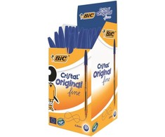 Tušinukai BiC Cristal Fine 0.8mm, mėlyni, 50 vnt