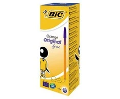 Bic Tušinukas Oranžinis Fine 0.8 mm, mėlyni, pakuotėje 20 vnt.101113